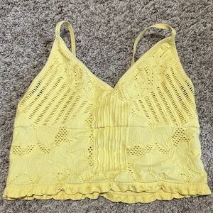 Sunny Yellow Lace Camisole